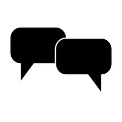 Naklejka premium Chat vector icon. Speech bubbles. Comments. Dialogue sign. Vector illustration