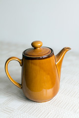 porcelain jug on table