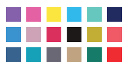 Fototapeta na wymiar colour set palette vector illustration