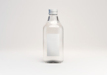 3d mock up render of bottle