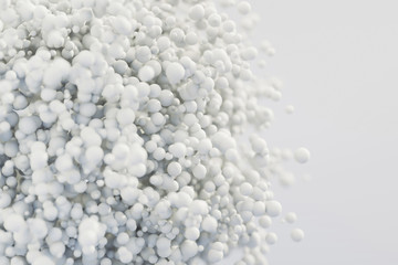 Abstract 3d background made of bubbles