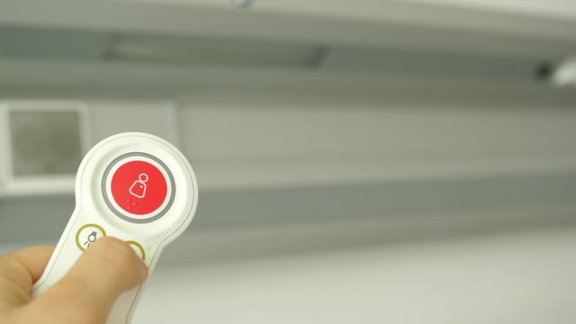 using hospital bed control panel pilot remote controller switch on turn light