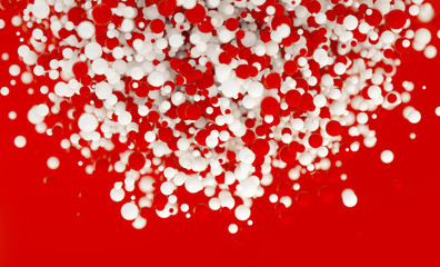 Abstract 3d background made of bubbles