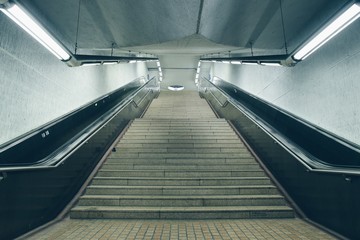 Symmetrical Stairs And Escalators
