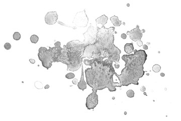 gray abstract watercolor paint blob texture