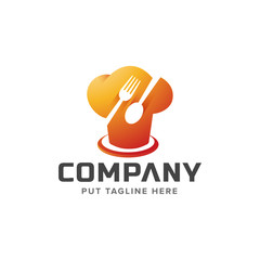 Creative restaurant logo template for company