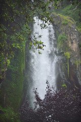 Fototapeta na wymiar Gran cascada en la selva de México