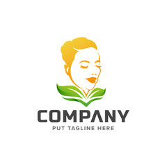 Colorful Beauty feminine logo for company