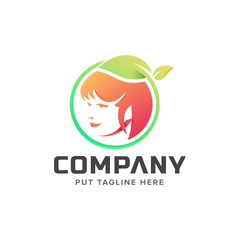 Colorful Beauty feminine logo for company