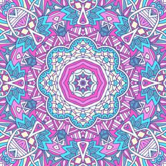 Ethnic geometric print. Colorful repeating background texture.