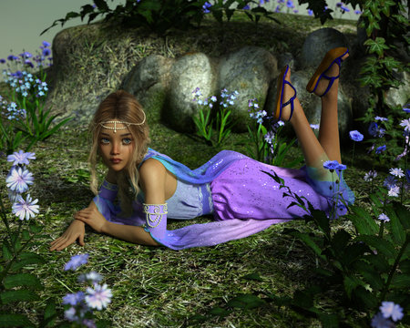 Forget Me Not, 3d CG