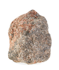 Obraz premium Natural granite stone on a white background, isolated.