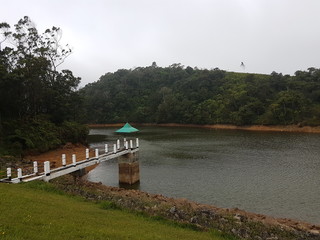 Fototapeta premium lookout by lake