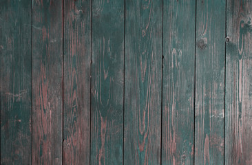  Old green wooden planks. Vintage background.Fence. Grunge.