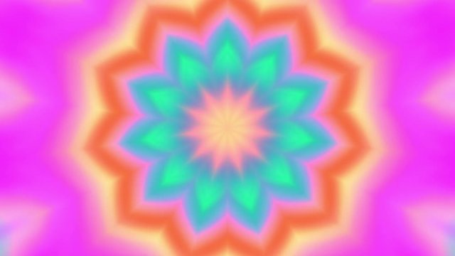 Beautiful Original Art therapy moving footage. Seamless loop psychotherapy. Geometric patterns to find or restore a sense of healthy mental balance. For yoga specialist, astrology, art therapist.