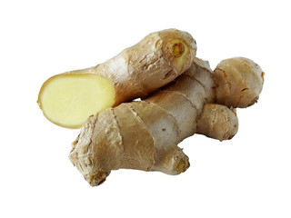 Ginger root on an isolated background