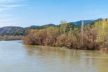River bank between mountains in Anatolia