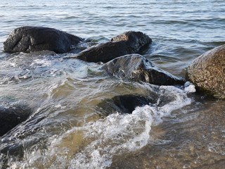 rocks in the water