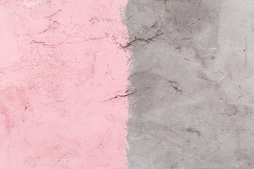 colored pink and grey concrete wall texture background