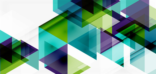Geometric abstract background, mosaic triangle and hexagon shapes. Trendy abstract layout template for business or technology presentation, internet poster or web brochure cover, wallpaper