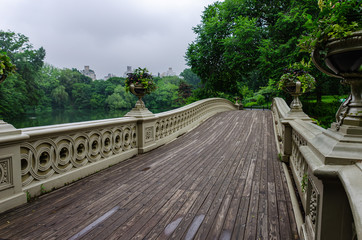 Fototapeta na wymiar Bow Bridge 3, Central Park, Manhattan, New York City, EUA