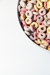 Breakfast cereal in a plate