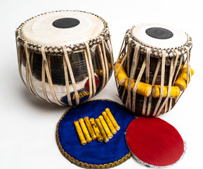 Professional Tabla Set with Covers and Pegs