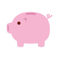 piggy bank, icon saving or accumulation of money vector illustration design