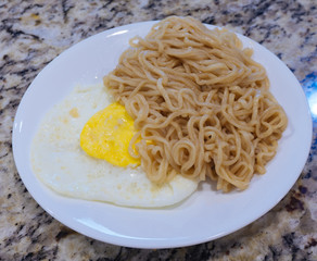 Home made chicken nugget hamburger in a white plate