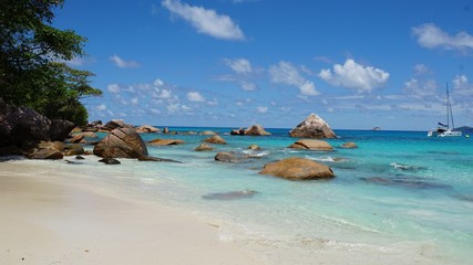 tropical seychelles island