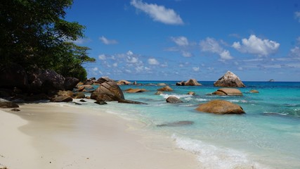 tropical seychelles island