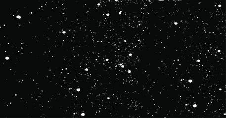 Abstract vector noise. Small particles of debris and dust. Distressed uneven background. Grunge texture overlay with rough and fine grains isolated on white background. Vector illustration. EPS10.
