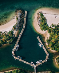 Aerial View of Peanut Island, Riviera Beach FL, Drone View