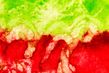 Obraz premium background of red and green watercolor texture