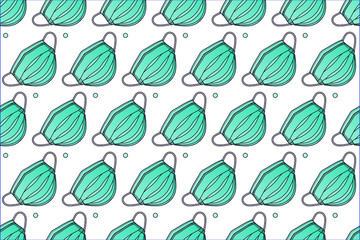 Mask texture pattern vector icon