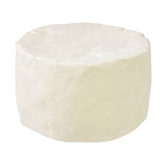 White mould cheese isolated on white background with clipping path