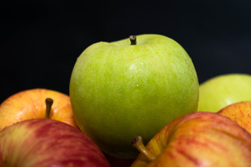 manzanas verde y roja 