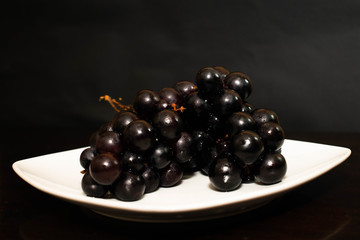 uvas negras fotografía 