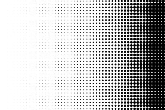 Abstract halftone. Black dots on white background. Halftone background.