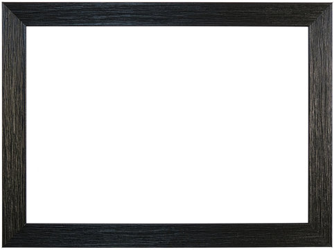Black frame isolated on white background