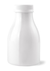 white bottle on a white background  with clipping path