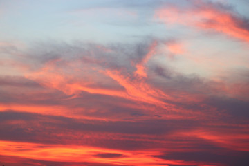 beautiful sky at twilight time