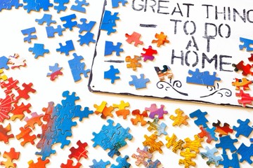 Great things to do at home serie setting puzzle