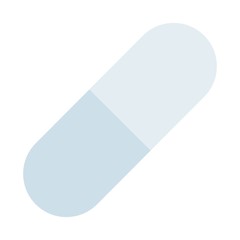 Medical capsule dosage form vector icon flat isolated