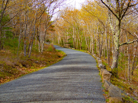 Bar Harbor Maine in spring time