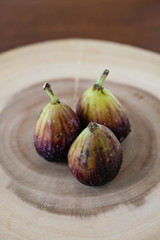 Figs on the wooden table
