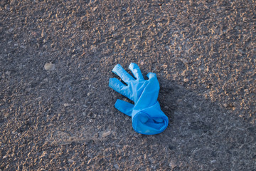 Fototapeta premium A glove used to protect against the coronavirus