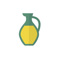 olive oil flat icon, vector illustration