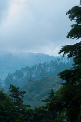 Panoramic views of mountains in Sierra de las Minas, home to the symbolic bird of Guatemala, the Quetzal, nature reserve, source of oxygen and pure water.