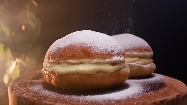 A Brazilian dessert known as: Sonho. Stuffed with vanilla cream